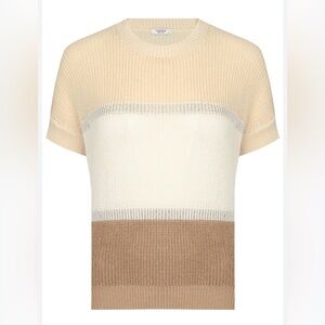 PESERICO Striped Short-sleeved sweater, Size 38/ US 2